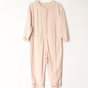 Zara light pink soft structured jumpsuit